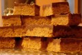 Stack of Peanut Butter Rice Krispies Squares