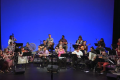 Photo of students playing in a world music ensemble concert